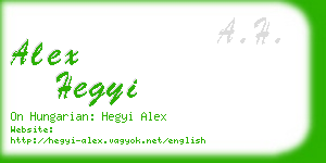 alex hegyi business card